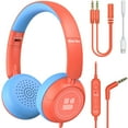 thumbnail image 1 of New Bee Kids Headphones, Foldable Headphone with Microphone, 1 of 1