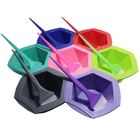 Hair Highlighting, With Stiff Bristles Hair Dye Brushes And A High-Quality Silicone Mixing Bowl