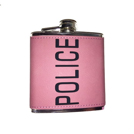

KuzmarK Pink Leather Flask - Police