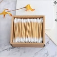 Travel Case, 200 Bamboo Sticks Drawer Carton Cotton Swab Double Ears