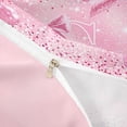 thumbnail image 3 of Meiyoeat Bow Letter C Twin Duvet Cover for Teens, Sparkle Glitter Butterfly Print Twin Bedding,Pink Reversible,2pcs,No Comforter, 3 of 5