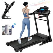 Tikmboex 3.25 HP Folding Treadmill with 15 Level Auto Incline 17In Runing Belt, 9MPH Speed and 12 Preset  Programs for Home Gym Cardio Exercise, 300lbs Max Weight