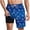 hgg337-Blue, variant on Mens 2 in 1 Swim Trunks, Drawstring Elastic Waist Bathing Suit Beach Shorts with Compression Liner & Pockets