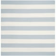 thumbnail image 3 of SAFAVIEH Montauk Saranna Striped Cotton Runner Rug, Sky Blue/Ivory, 2'3" x 9', 3 of 4