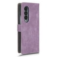 thumbnail image 4 of SaniMore for Samsung Galaxy Z Fold 3 Premium PU Leather Case, [RFID Blocking] Card Holder Magnetic Wallet Folio Cover for Samsung Z Fold 3 with Practical Bracket + Detachable Wrist Strap, Purple, 4 of 7