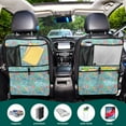 thumbnail image 5 of Summer vacation watercolor pattern Car Seat Back Kick Protectors,178 Pack Kick Mats with Storage Pockets for Vehicles to Protect from Dirt, Mud & Scratches, 5 of 5