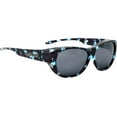 thumbnail image 1 of Jonathan Paul Allure Polarized Fitover Sunglasses in Blue Demi with Grey Lensses, 1 of 4