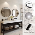 thumbnail image 3 of Mirror Sunniry Black Circle con marco metálico redondo de 50 cm para baño, 3 of 8