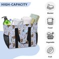thumbnail image 3 of FORMRS Tote Bag for Women Large Capacity Canvas Travel Foldable Carry On Shopping Handbag, Purple Otters Pattern, 3 of 8