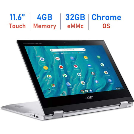 Newest Acer 11.6 Spin 311 Touchscreen Convertible 2-in-1 Chromebook Laptop, MediaTek MT8183 Processor, 4GB RAM, 32GB eMMC, Bluetooth, WiFi, USB Type-C, Chrome OS w/Mazepoly Mousepad