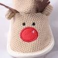 thumbnail image 3 of EeaseMX Zapatos navideños de algodón para bebé, con estampado de alce, botas cálidas de suela gruesa, antideslizantes, para invierno, de 0 a 12 meses (talla 1, beige, 13 cm), 3 of 7