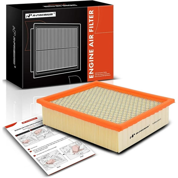 A-Premium Engine Air Filter Compatible with Ford Explorer 1997-2001, Ranger 1997-2004 2009-2011 & Mercury Mountaineer 1997-2001 & Mazda B2300, B2500, B3000, B4000