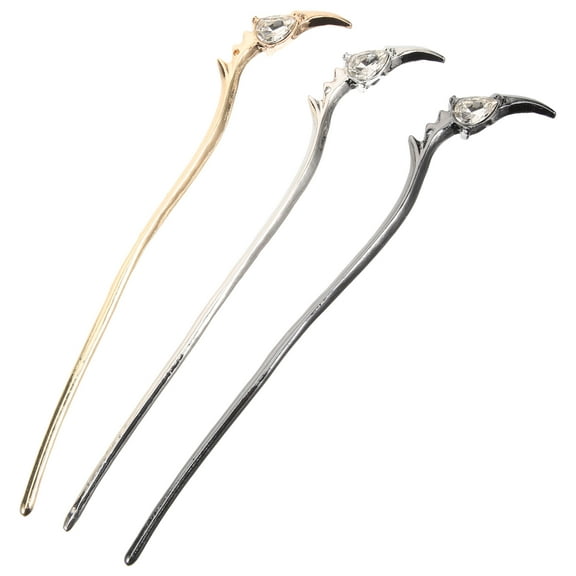 BESTYASH 3Pcs Hair Bun Sticks Set, Elegant Retro Hairpin Styling Accessories for Women and Girls