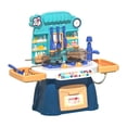 thumbnail image 2 of Juego de cocina de simulación, juguetes interactivos, juego de rol, casa de juego, juego de utensilios de cocina para interiores y exteriores, juego Azul CUTICAT juego de simulación de cocina, 2 of 8