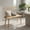 Beige, variant on Demi Bonn Bench for 2 with Spindle Back for Kitchen Dining Room Hallway Dining Chairs, Beige