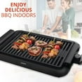 thumbnail image 6 of Aiwa Ceramic Nonstick Indoor Smokeless Grill with 5 Temperature Settings, 1200W, Black, 6 of 9