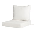 thumbnail image 2 of Costaelm Harmony Outdoor 2-Piece Deep Set Patio Seat Back Chair Cushions, 25 x 25, White, 2 of 6