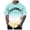 Light Blue, variant on YDLCAFD Mens Fashion Casual Gradient T Shirt Digital 3D Printing City Printing Printing Comfortable Soft Gradient Short Sleeve T Shirt Top