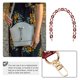 thumbnail image 4 of Bolso retro con cadena, bolso único, correa decorativa, bolso, decoración, accesorio para bolso, 4 of 5