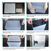 LeaderPro Clear Shoe Ogranizer for Closet,Shoes Boxes Bins Stackable,Folding Shoe Sneaker Containers Storage Box Rack with Lids 12 Pack