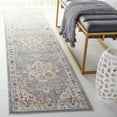 thumbnail image 2 of SAFAVIEH Blair Sammy Traditional Machine Washable Runner, 2'2" x 8', Beige/Blue, 2 of 8