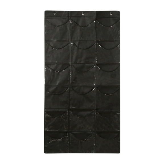 Matoen Hanging Closet Organizer Home Baseball Cap Storage Thickened Non-woven Fabric Multi-layer Display Rack - Black, 2.7"x4.9"
