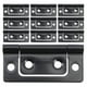 thumbnail image 1 of 10 bisagras de hierro para puertas de armarios, color negro mate, con cierre automático, resistentes, para tapas, ocultas y para joyeros, 1 of 8