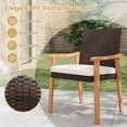 thumbnail image 2 of Gymax 7PCS Patio Dining Table Set w/Tabletop 1.97'' Umbrella Hole Removable Cushion, 2 of 9