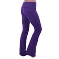 thumbnail image 2 of Vivian's Fashions Yoga Pants - Extra Long, Misses Size (Purple, S), 2 of 3