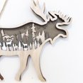 thumbnail image 4 of Elk oso tallado de Navidad con colgante de luz suministros de decoración de artesanía creativa, Elk Feliz Sencillez, 4 of 5