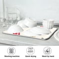 thumbnail image 7 of Yayeee Dish Drying Mat for Kitchen Counter 16"x18" Microfiber Absorbent Pad, Red Cherry, 7 of 7