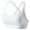White, variant on ZyeKqe Sports Bras for Women Criss Cross Back Running Bra Workout Crop Tank Tops Push up Sports Bra