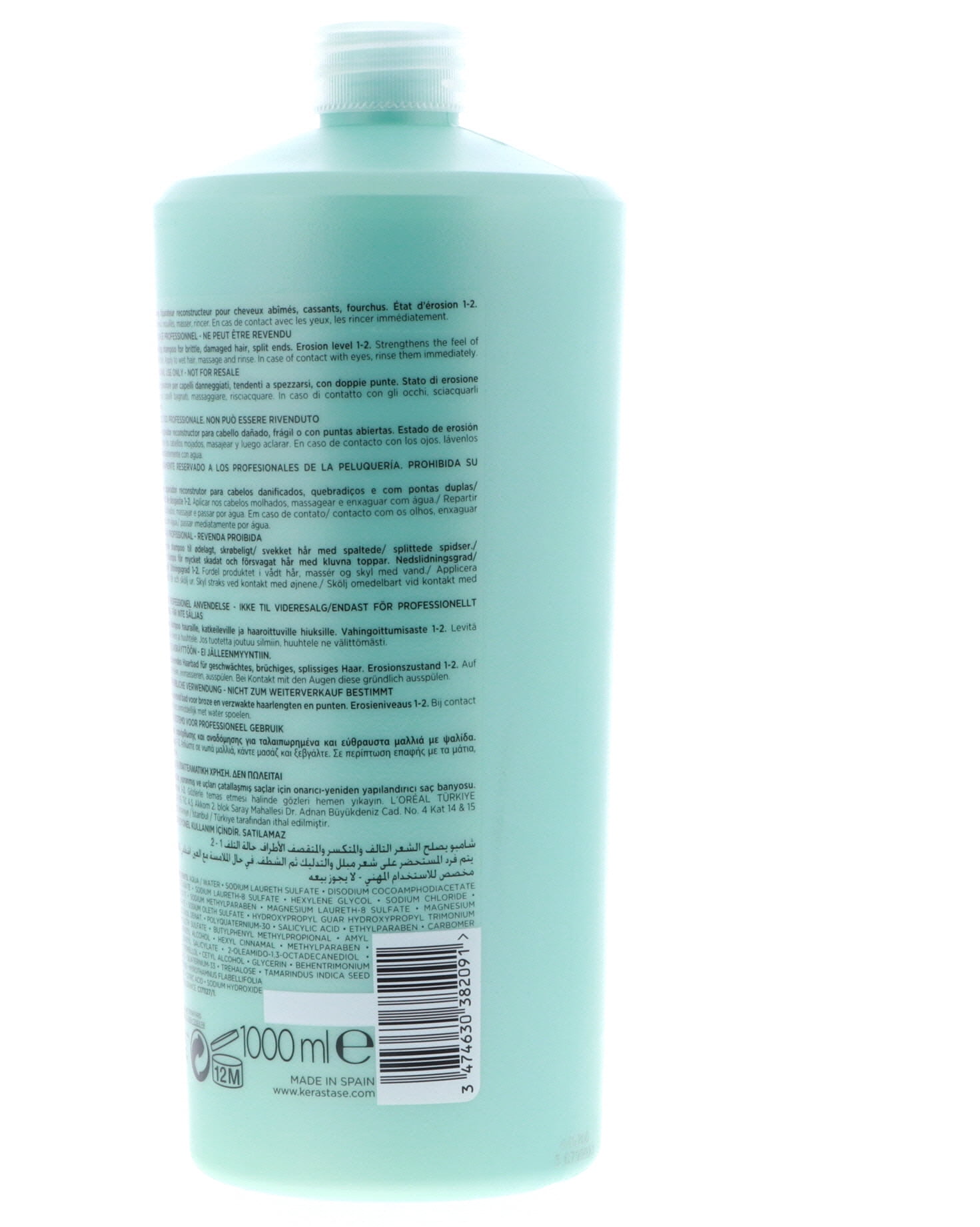 Kerastase Resistance Bain Force Architecte Shampoo, 34 Fluid Ounce