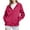 za-Hot Pink, variant on Hvyesh Women's Fall Jackets Lightweight Hooded Waterproof Rain Jacket Regular Fit Windbreaker Running Coat Zipper Drawstring Hiking Coat