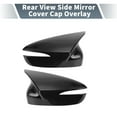 thumbnail image 2 of Unique Bargains Car Rear View Driver Passenger Side Mirror Cover Cap Overlay for Mazda CX-5 2015-2016 Pair Gloss Black, 2 of 7
