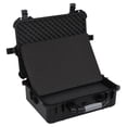 thumbnail image 3 of vidaXL Portable Flight Case Black 52x40x19 cm PP, 3 of 5