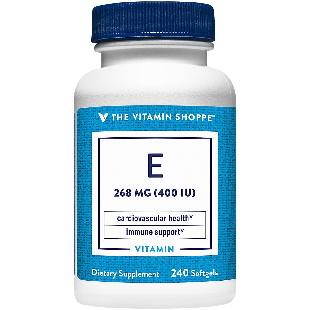 The Vitamin Shoppe Vitamin E 400IU Natural Source, Supports Healthy