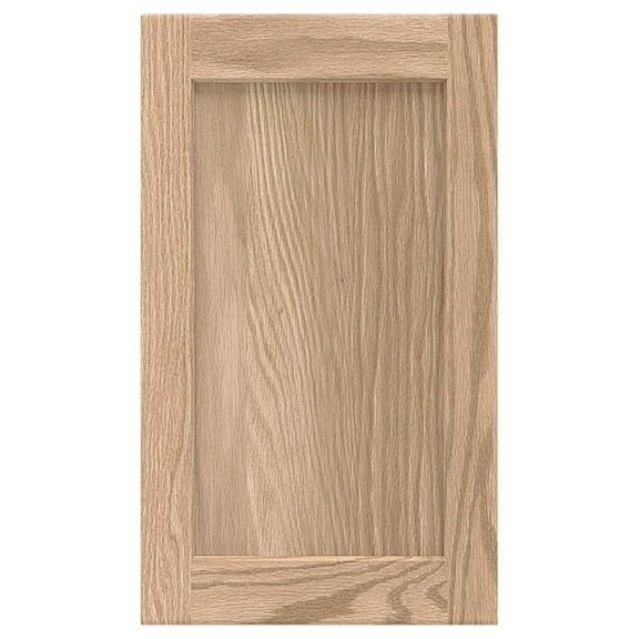 19.25W x 23H Unfinished Oak Kitchen Cabinet Door Replacement, Shaker Style