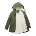 thumbnail image 3 of Warm Winter Coats for Women Fashion Parka Jacket Plush Collar Hooded Outwear Fleece Chunky Thicken Puffer Coat, 3 of 5
