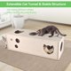 thumbnail image 5 of Túnel de gato para gatos de interior cueva transformable tubos y túneles de juego de gatitos de fieltro juguete Peekaboo con agujeros interactivos, 5 of 7