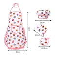 thumbnail image 2 of Conjunto de delantal y gorro de chef para niños, disfraz de chef para niños y niñas, ideal para repostería y jardinería, regalo de Navidad para niños, 11 piezas, 2 of 5