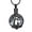 Black, variant on Cute Cat Circle Tree of Life Urn Necklace for Women Ashes Crystal Cremation Jewelry Memorial Locket for Cat Lovers