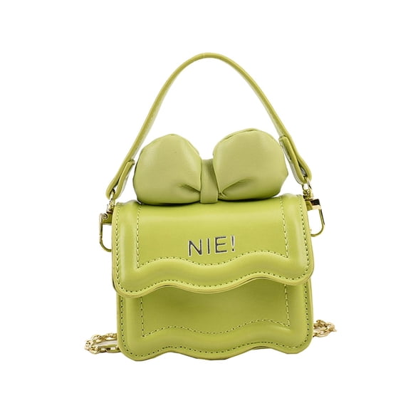 Bolso de hombro con solapa para mujer, mini bolso de cadena, pequeño y elegante, bolso de mano para exteriores Verde