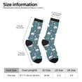 thumbnail image 2 of Bingfone Compression Socks for Women and Men Long Socks for Running Athletic Cycling Nurse- Flamingo, 2 of 6