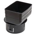 thumbnail image 1 of Adaptador para bajante de 3 x 4 a 4 pulgadas, negro, 1 of 1
