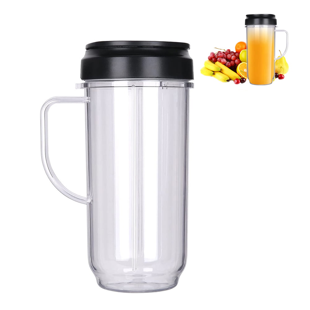 Replacement Part Flip Top to-go Lids 22oz Tall Cups with Handle for Magic Bullet 250w On-The-Go Mugs & Cups Juicer Mixer Blender Cup Juice Glasses Accessories 2pcs 