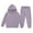 Purple, variant on YOUYEDIAN Boys Girls Sweatsuit Tracksuit 2 Piece Sweat Suits Long Sleeve Solid Color Kids Sweat Set Plain Hooded Hoodie and Sweatpant Kids Outfits Beige 4-5 Years