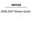 thumbnail image 2 of Transit Auto - Front Rear Semi-Metallic Brake Pads And Parking Shoes Kit For 2006-2007 Nissan Quest KFN-100510, 2 of 2