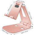 thumbnail image 3 of Porte-téléphone Réglable, Porte-Tablette Pliable * Or Rose, 3 of 7