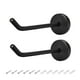thumbnail image 1 of Uxcell 2Pcs, 4.53" Gancho Montado en la Pared, Gancho de Bata, Soporte para Toallas Individual de Acero Inoxidable Negro, 1 of 3